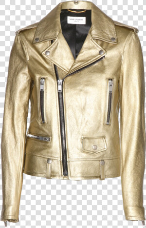 Gold Leather Jacket   Womens Gold Leather Jacket  HD Png Download