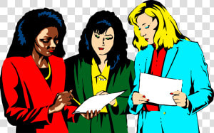 Business  Collaboration  Cooperation  Female  People   Women Clipart  HD Png Download