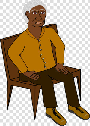 Standing human Behavior art   Man Sitting On A Chair Clipart  HD Png Download