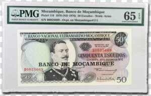 Mozambique 50 Escudos  HD Png Download