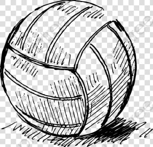 Volleyball Clipart Free   Drawing Of Physical Education  HD Png Download