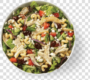 Med Salad With Chicken Noodles And Company  HD Png Download