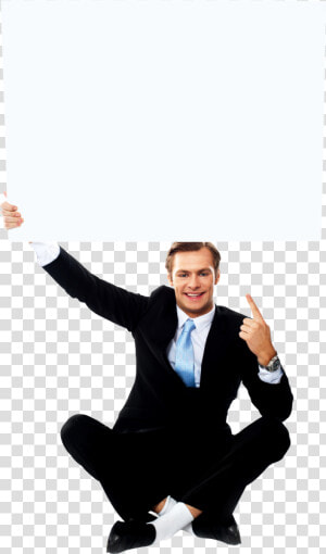 Businessmen Holding Banner Png Image   Businessmen Png  Transparent Png