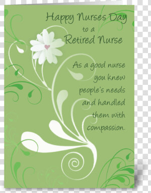 Nurses Day  Retired Nurse Thank You Greeting Card   Hospice Cards  HD Png Download