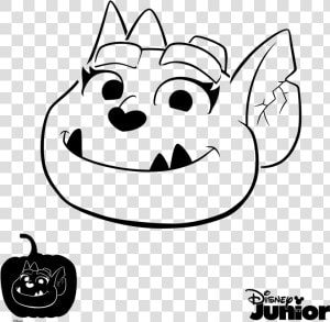 Pumpkin Stencil Vampirina Page   Vampirina Pumpkin Carving Stencil  HD Png Download