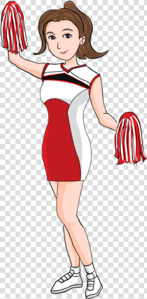 Transparent Cheerleader Clip Art   Transparent Cheerleader Clipart  HD Png Download