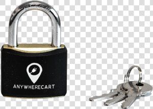 40mm Padlock  Front View With Keys   Security  HD Png Download