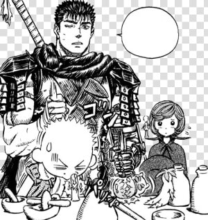 Guts Being A Dad Looking Out For His Fave Daughter   Berserk Guts Best Dad  HD Png Download