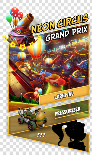 Crash Team Racing Nitro Fueled Grand Prix Neon Circus  HD Png Download