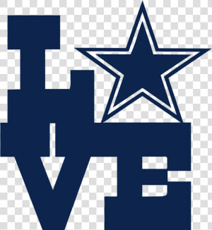 Love Dallas car truck Decal   Dallas Cowboys Free Svg  HD Png Download