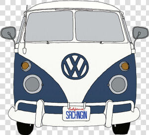 Volkswagen Bus Front View  HD Png Download