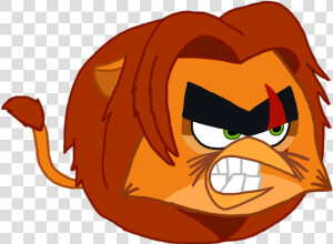 Angry Birds The Simba Scar S Spirit   Angry Bird With Scar  HD Png Download