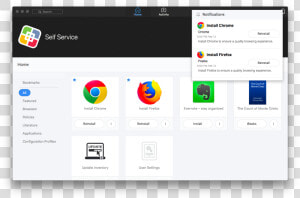 Service For Macos Notifications   Self Service Bookmarks Jamf  HD Png Download