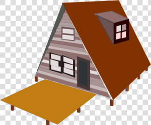 A Frame House Clip Arts   Frame House Clipart  HD Png Download