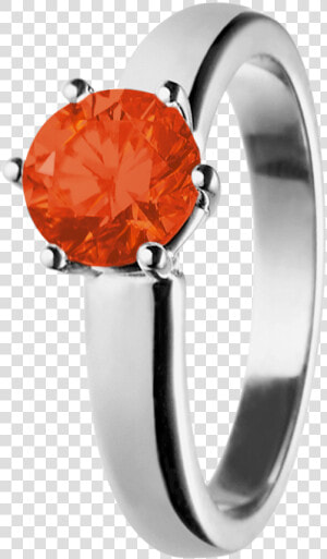 Malmö Fire Opal Orange In White Gold   Tansanit Ring In Weissgold Malmö  HD Png Download