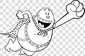 Flying Captain Underpants   Dog Man Coloring Pages  HD Png Download