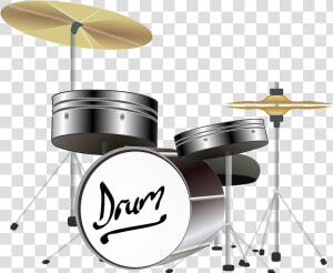 Drums  Cymbals  Percussion Instrument  Drummer  Band   Animated Drum Set  HD Png Download