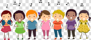 Oakman School News Choir   Kids Singing Clipart  HD Png Download