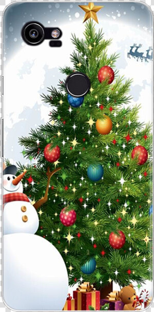 Christmas Tree Patterned Case For Fundas Google Pixel   Merry Christmas Santa Claus Images Hd Png  Transparent Png