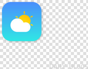 Weather App Icon  Daily Ui 005 App Icon 005 Weather   Apple  HD Png Download