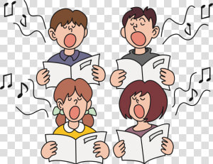 Clip Art Person Singing Clipart   Sing In A Choir Clipart  HD Png Download