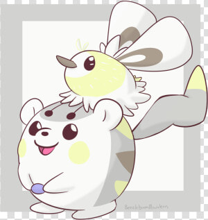 Togedemaru Cutiefly  HD Png Download