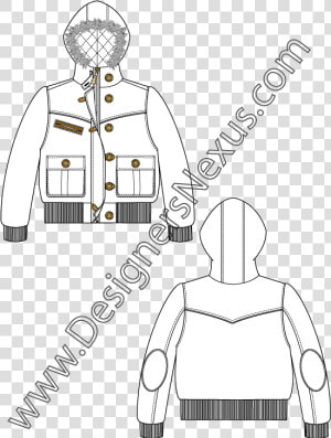 15 Hooded Drawing Kid For Free Download On Mbtskoudsalg   Fashion Sketches  HD Png Download