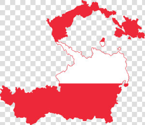 Flag Map Republic Of German Austria   Austria Flag And Map  HD Png Download