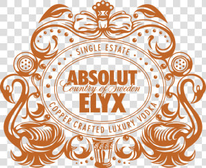 Design   Absolut Elyx Vodka Logo  HD Png Download