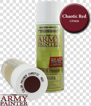 Colour Primer Chaotic Red   Army Painter Brown Spray  HD Png Download