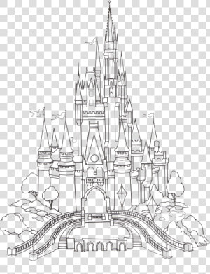 Stupid Bullshit Transparent Disney Castle Cinderella   Printable Castle Coloring Pages  HD Png Download