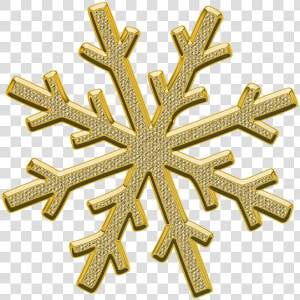 Snowflake Snow Decor Free Picture   Gold Snowflakes Transparent  HD Png Download