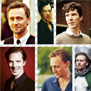 Tom Hiddleston And Benedict Cumberbatch Image   Collage  HD Png Download