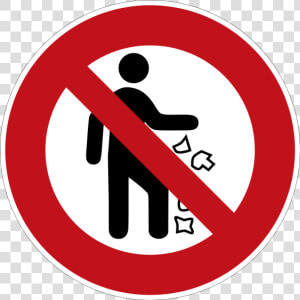 No Littering Pictogram   No Littering Sign Png  Transparent Png