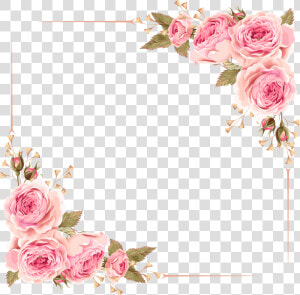 Flowers Frame Png   Flower Frame Square Png  Transparent Png