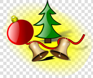 Árvore De Natal  Sinos  Bola De Natal  Decoração   Plain Christmas Tree Clipart  HD Png Download