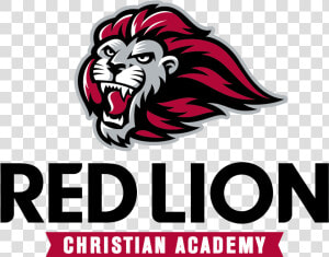 Red Lion Logo W White Background   Red Lion Christian Academy Logo  HD Png Download