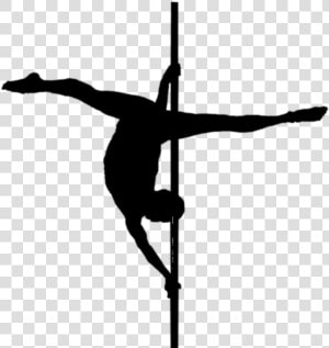 Pole Dance Png   Male Pole Dancer Silhouette  Transparent Png