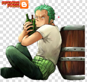 Roronoa Zoro Render Png   One Piece Zoro Drunk  Transparent Png