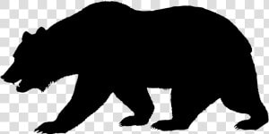 Black Bear Clipart California Bear   Animal Silhouette Bear  HD Png Download