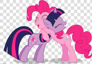 Transparent Hugs Png   Mlp Twilight Sparkle And Pinkie Pie  Png Download