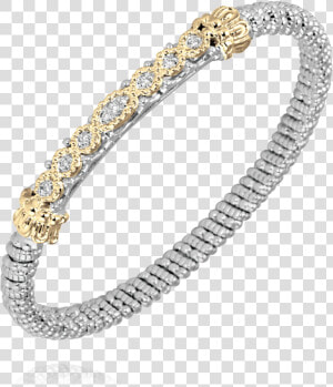 Sterling Silver  amp  14k Yellow Gold Bracelet   Bracelet  HD Png Download