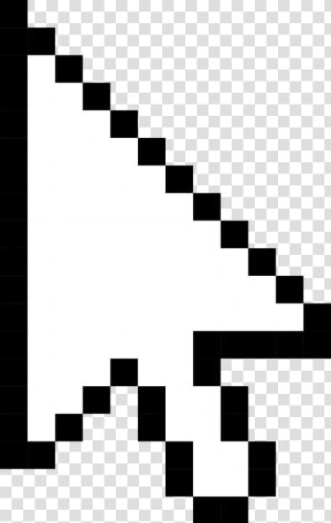 Mouse Cursor Png   Pixelated Mouse Cursor  Transparent Png