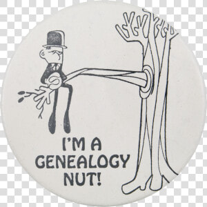 I M A Genealogy Nut Social Lubricators Button Museum   Cartoon  HD Png Download