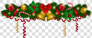 Garland Christmas Clip Art   Christmas Garland Clipart  HD Png Download