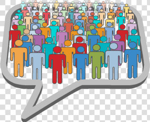 Diverse Audience   Social Media Communication  HD Png Download