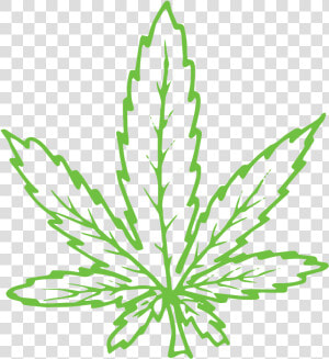 Weeds Drawing Hemp Leaf   Weeds Drawing  HD Png Download