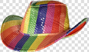 Brown Cowboy Hat Transparent File   Rainbow Colored Cowboy Hat  HD Png Download