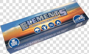 Elements Pre rolled Cones King Size   Chocolate Bar  HD Png Download