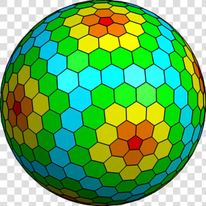 Goldberg Polyhedron 5 3   Goldberg Polyhedron  HD Png Download